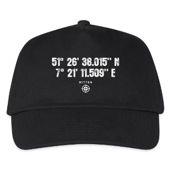 Witten Geocacher Globetrotter Gift - Kids’ Baseball Cap - black - Front