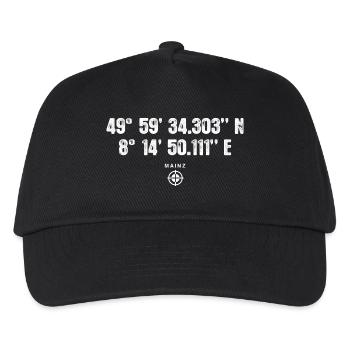 Mayence Geocacher Globetrotter Cadeau - Casquette de baseball Enfant - noir - Devant