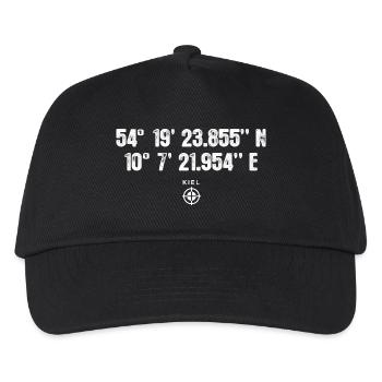 Kiel Geocacher Globetrotter Gift - Kids’ Baseball Cap - black - Front