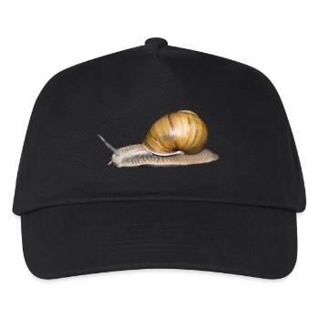 schne 9 - Kinder Basecap - Schwarz - Vorne
