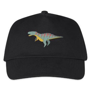 Geschenk Dinosaurier Fossil Kawaii Trex Comic Dino - Kinder Basecap - Schwarz - Vorne