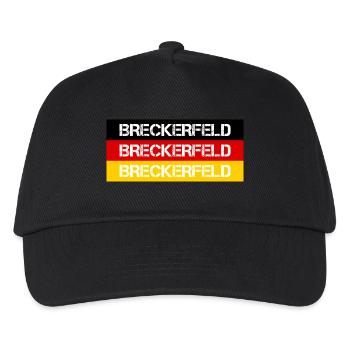 STADT BRECKERFELD, DEUTSCHLAND - Kinder Basecap - Schwarz - Vorne