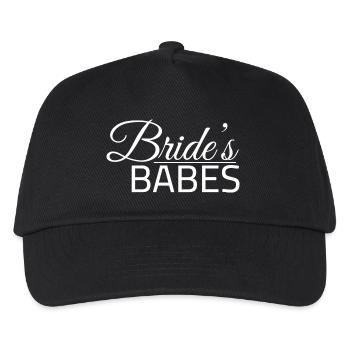 Bride's Babes - Brautjungfern Trauzeugin Braut - Kinder Basecap - Schwarz - Vorne
