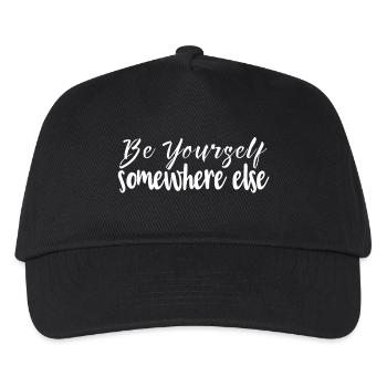 Be yourself somewhere else birthday present - Kids’ Baseball Cap - black - Front