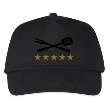 BBQ - Kinder Basecap - Schwarz - Vorne