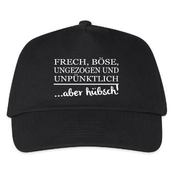 ...aber hübsch! - Kinder Basecap - Schwarz - Vorne