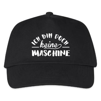 Keine Maschine - Kinder Basecap - Schwarz - Vorne
