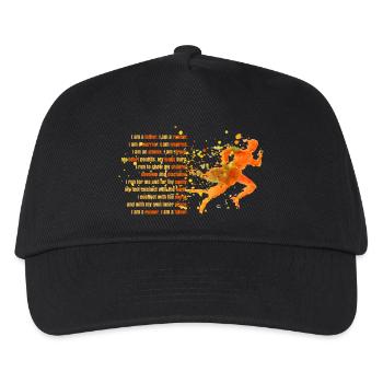 I Am A Father - I Am A Runner - Kids’ Baseball Cap - black - Front