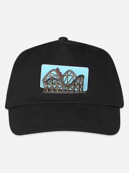 Achterbahn - Kinder Basecap - Schwarz