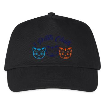 3 Kleine Katzen - Kinder Basecap - Schwarz - Vorne