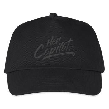 Her Copilot - Kinder Basecap - Schwarz - Vorne