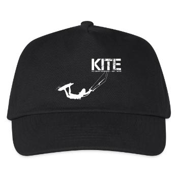 KITE FRAU GESCHENK - Kinder Basecap - Schwarz - Vorne