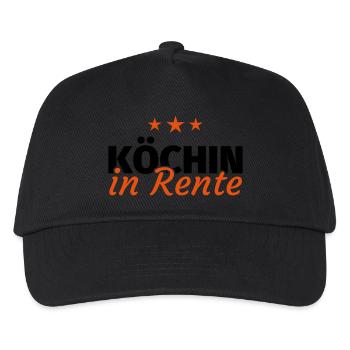 Köchin Rente - Kinder Basecap - Schwarz - Vorne