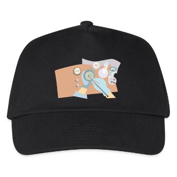 test tube flask tube experiment chemistry chemistry chemistry - Kids’ Baseball Cap - black - Front