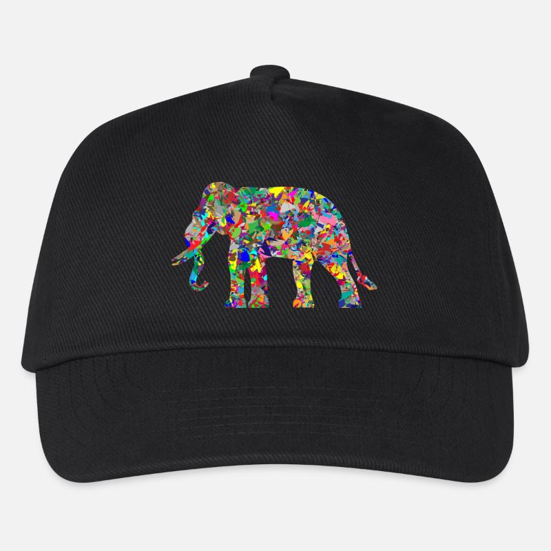 Elefant - Kinder Basecap - Schwarz