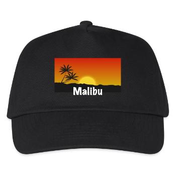 Malibu Shirt - Casquette de baseball Enfant - noir - Devant