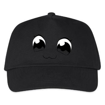 Augen - Kinder Basecap - Schwarz - Vorne