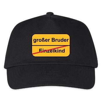 großer Bruder - Kinder Basecap - Schwarz - Vorne