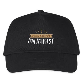 Atheist Atheism Freethinker T-Shirt Gift - Kids’ Baseball Cap - black - Front