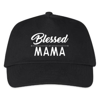 Blessed mom - Kids’ Baseball Cap - black - Front