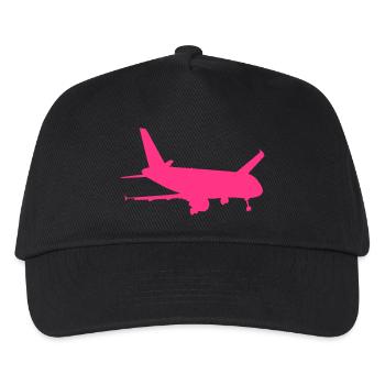 A320 Landing - Kids’ Baseball Cap - black - Front