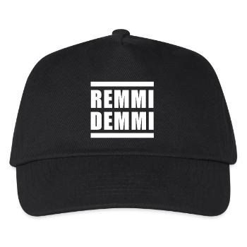 Remmi Demmi Schwarz-Weiß - Kinder Basecap - Schwarz - Vorne