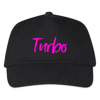 Turbo - Kinder Basecap - Schwarz - Vorne
