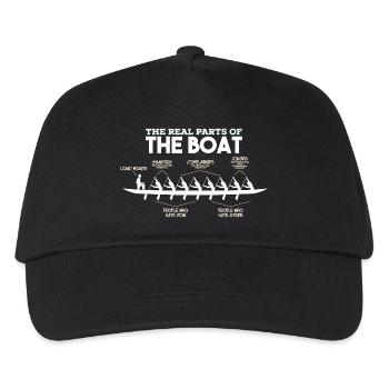 Parts of a Boat - rowing rowing rower canoe boat - Kids’ Baseball Cap - black - Front