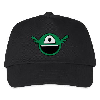 Funny one-eyed alien - Kids’ Baseball Cap - black - Front