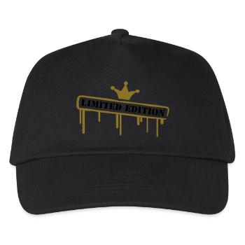 limited_edition_crown - Kids’ Baseball Cap - black - Front