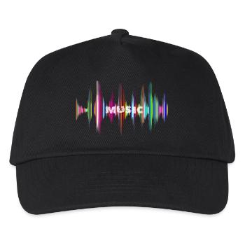 Musik - Kinder Basecap - Schwarz - Vorne