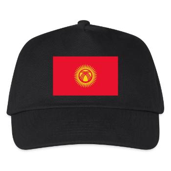Drapeau du Kirghizistan - Casquette de baseball Enfant - noir - Devant
