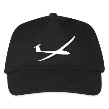 Glider glider sailing plane - Kids’ Baseball Cap - black - Front