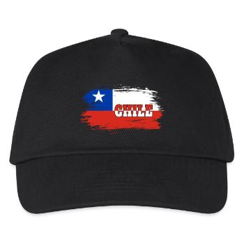 Chile Flag / Gift National Flag - Kids’ Baseball Cap - black - Front