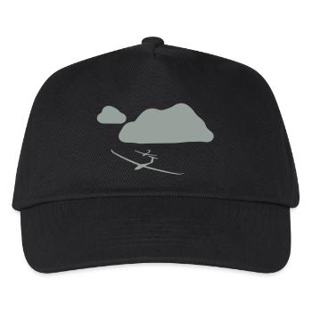 Segelfliegen 4 - Kinder Basecap - Schwarz - Vorne