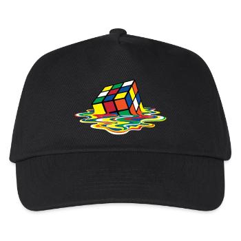 Rubik's Cube En Train De Fondre - Casquette de baseball Enfant - noir - Devant