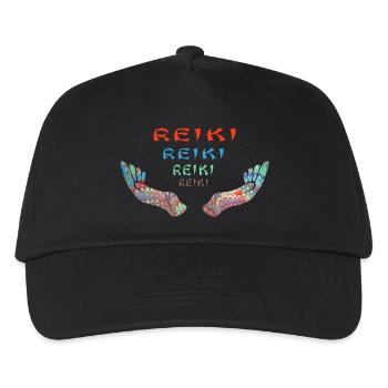 reiki reiki reiki e 72 - Kinder Basecap - Schwarz - Vorne