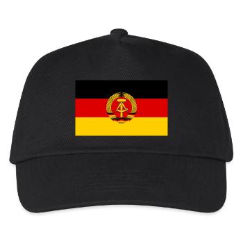 Drapeau de la RDA - Casquette de baseball Enfant - noir - Devant