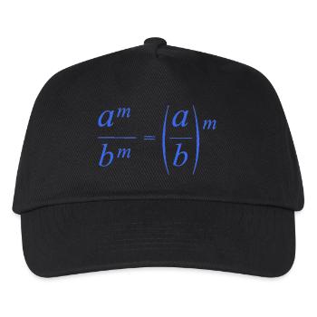 mathematik rechnen - Kinder Basecap - Schwarz - Vorne