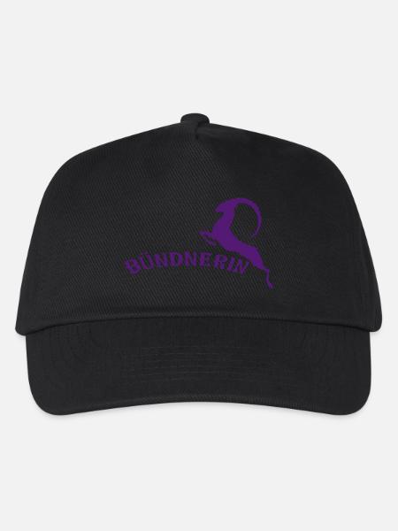 Bündnerin - Kinder Basecap - Schwarz
