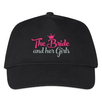 braut - Kinder Basecap - Schwarz - Vorne