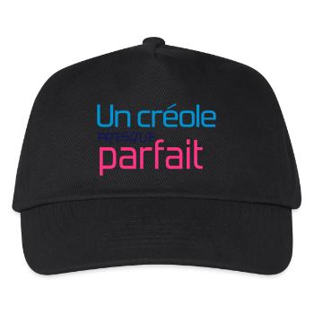 Créole / Martinique / Guadeloupe / Antilles - Kinder Basecap - Schwarz - Vorne
