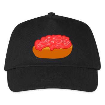 Mettbrötchen with onions - Kids’ Baseball Cap - black - Front