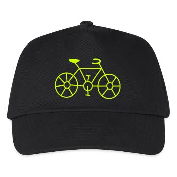 Fahrrad, Fahrrad, Fahrrad, Ruhestand, Geburtstag - Kinder Basecap - Schwarz - Vorne