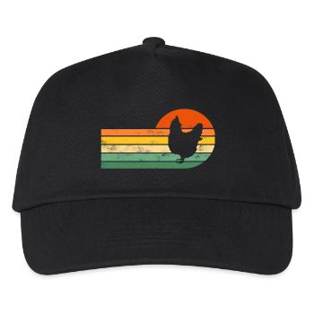 Chicken chickens - Kids’ Baseball Cap - black - Front