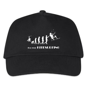Evolution KITESURFING -SURFER KITESURFER Geschenk - Kinder Basecap - Schwarz - Vorne