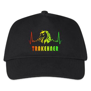 Conception de la fréquence cardiaque des chevaux - Casquette de baseball Enfant - noir - Devant