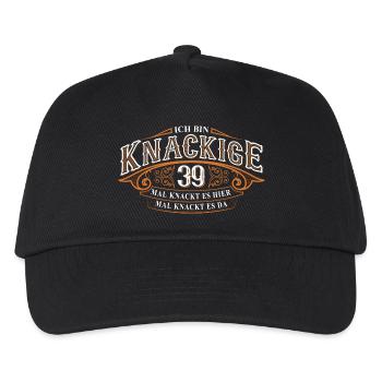 39. Geburtstag Lustiger Spruch - Kinder Basecap - Schwarz - Vorne