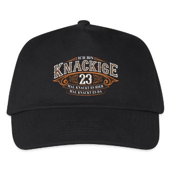 23. Geburtstag Lustiger Spruch - Kinder Basecap - Schwarz - Vorne