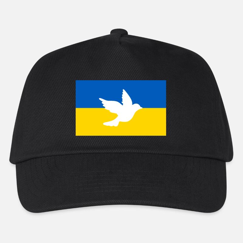 Ukraine - Kinder Basecap - Schwarz
